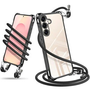 Galaxy S25 5G �P�[�X �V�����_�[ �N���A SC-51F SCG31 �X�}�z�P�[�X �M�����N�V�[ S25 �J�o�[ ���|�� �΂߂��� �ϏՌ� ���� TPU �y�� �R�t�� �΂߂��� �X�g���b�v�t�� �l�b�N�X�g���b�v ���������\ 