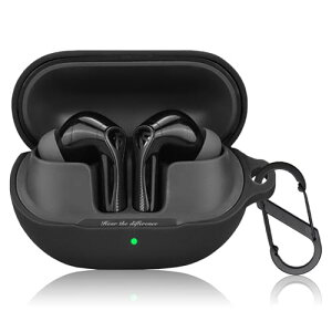 SOUNDPEATS (�T�E���h�s�[�c) Air5 Pro �P�[�X �J�o�[ �L�Y�h�~ �J���r�i�t�� �ϏՌ� �V���R���f�� �����h�~ �C���z���P�[�X �\�t�g �y�� �����[�d�\ soundpeats air5 pro �ی�J�o�[ (�u���b�N)