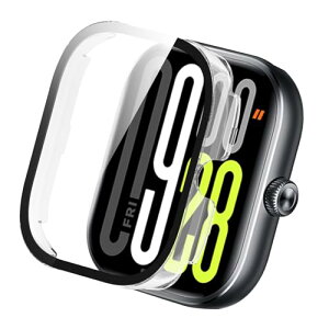 Redmi Watch 5 �P�[�X �t�B����+PC�t���[�� ��̌^ Redmi Watch 5 �h�� �J�o�[ �ی�P�[�X �S�ʕی� �����ȒP �����ߗ� �h���h�o �E�����ɂ��� �ϏՌ� (�N���A)