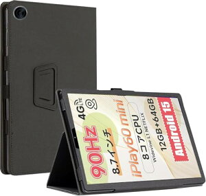 ALLDOCUBE iPlay 60 mini �P�[�X �ی�J�o�[ �X�^���h�@�\ �p�x���� ����PU ���U�[ �C�菝�h�~ ���C�z�� �S�ʕی�^ �ی�P�[�X A LLDOCUBE iPlay 60 mini �^�u���b�g �J�o�[ (�u���b�N)