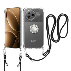Xiaomi POCO F7 Pro 5G �P�[�X ���|�� �X�}�z�P�[�X �΂߂��� �X�g���b�v�t�� ���߉\�ȃV�����_�[ �N���A �V�����_�[ ���^ �ϏՌ� �R�t�� �����h�~ �t�@�b�V�����f�U�C�� �_��ŕό`���Ȃ� �N��