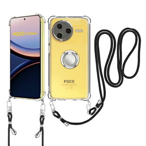 Xiaomi POCO F7 Ultra 5G �P�[�X ���|�� �X�}�z�P�[�X �΂߂��� �X�g���b�v�t�� ���߉\�ȃV�����_�[ �N���A �V�����_�[ ���^ �ϏՌ� �R�t�� �����h�~ �t�@�b�V�����f�U�C�� �_��ŕό`���Ȃ� �N