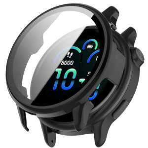 GARMIN (�K�[�~��) Vivoactive 6 �P�[�X �����K���X�t�B���� �ی� �J�o�[ �d���|��PC�f�� ��̉� �ϏՌ� ���h�~ �ϐF�h�~ �S�ʃJ�o�[ �S�ʕی� �X�}�[�g�E�H�b�` GARMIN (�K�[�~��) Vivoactive 6 (�u���b�N