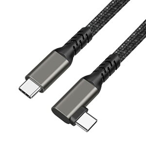 USB C �P�[�u�� L�� 1m �i�C���� USB 3.2 Gen 2x2 20Gbps�f�[�^�]�� 4K 60Hz �f���o�� PD�Ή�100W�}���[�d �Ή� iPhone MacBook Pro / iPad Pro / Google Pixel / Galaxy���^�C�vC�Ή�