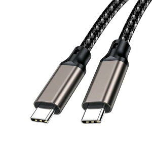 USB-C & USB-C �P�[�u�� 2m 240W �}���[�d / USB 3.2 Gen 2x2-20Gbps�f�[�^�]�� PD3.0 / QC3.0�������[�d 8K / 60Hz �f���o�� E-Marker���� �����ϋv�X�}�[�g�t�H�� / ���b�v�g�b�v / �^�u���b�g�ȂǗl�X��Type-C�f�o