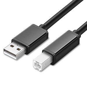 USB �v�����^�[�P�[�u�� 5m USB2.0 Type B �P�[�u�� Canon / Epson / Brother / HP�Ȃǂ̃v���� �X�L���i�[ �s�A�m DAC �ɑΉ� ���̂ق�USB (B�^�C�v) �@�� (PVC�f��-�u���b�N)