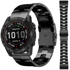Garmin Approach S62 / S60 / Garmin Fenix 7 / 6 pro / 6 / 5 / 5 plus / Instinct Crossover �o���h �����o���h ���� �����X�e�����X�o���h �X�e�����X ���߉\ �r�W�l�X�� ForeAthlete 945�����o���h (�u���b�N)