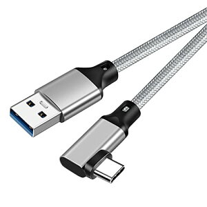 USB-C & USB-A 3.1 (Gen2) �P�[�u�� L�� 1m (10Gbps�f�[�^�]��) PD / QC 60W �������[�d USB A to USB C�P�[�u�� �X�}�[�g�t�H�� / �^�u���b�g / �Q�[���@�̃^�C�vc�@��ɑΉ� (�O���[)