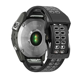 Garmin Tactix8 47mm / Garmin Descent G2 / Garmin Fenix 8 47 mm / Approach S70 47mm / Fenix 7 Pro / Fenix 7 �Ή� �o���h QuickFit 22mm �����x���g �T�C�Y���߉\ �V���R���� �e�͐� �R���p�`�u�� Garmin Fenix 6 / 6 Pro �o���h (