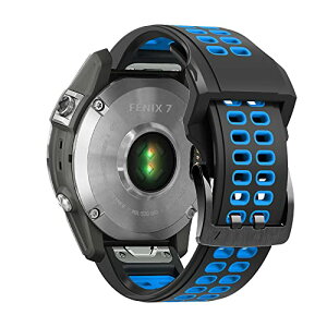 Garmin Tactix8 47mm / Garmin Descent G2 / Garmin Fenix 8 47 mm / Approach S70 47mm / Fenix 7 Pro / Fenix 7 �Ή� �o���h QuickFit 22mm �����x���g �T�C�Y���߉\ �V���R���� �e�͐� �R���p�`�u�� Garmin Fenix 6 / 6 Pro �o���h (