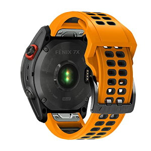 Garmin Tactix 8 51mm / Fenix 8 51 mm / Enduro 3 / Descent Mk3i / tactix 7 AMOLED / Instinct 2X �Ή� �o���h QuickFit 26mm �����x���g �T�C�Y���߉\ �V���R���� �e�͐� �R���p�`�u�� Garmin Fenix 7X Pro / 7X / Fenix 6X �o���h (