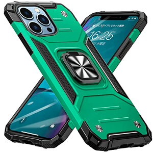 iPhone 13 Pro Max �P�[�X �����O�t�� PC+TPU �Ռ��z�� �ϏՌ� �A�C�t�H�� 13 �v���}�b�N�X �J�o�[ �����h�~ �X�^���h�@�\ ��d�\�� �h�o ���^ �y�� ��̌^ 360�x��] �S�ʕی�J�o�[ �A�C�t�H�� 13 Pro 