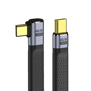 USB�P�[�u�� USB4 40Gbps 240W USB-C �I�X-�I�X Type-C 100W 8K �t���b�g �X���� FPC �f�[�^ ���C�g�A���O�� �P�[�u�� �m�[�g�p�\�R�� �g�ѓd�b�p 13cm