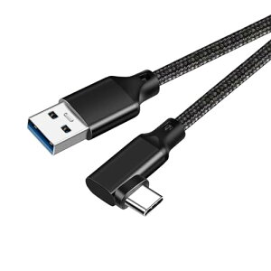 USB-C & USB-A 3.1 (Gen2) �P�[�u�� L�� 1.5m (10Gbps�f�[�^�]��) PD / QC 60W �������[�d USB A to USB C�P�[�u�� �X�}�[�g�t�H�� / �^�u���b�g / �Q�[���@�̃^�C�vc�@��ɑΉ� (�u���b�N)