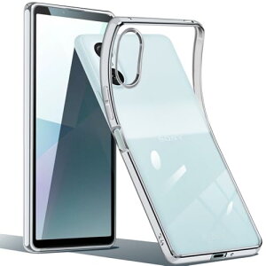 Xperia 10 vi �P�[�X �N���A SO-52E SOG14 XQ-ES44 �G�X�N�y���A10vi �J�o�[ TPU ���^ �y�� �X�}�z�P�[�X �ϏՌ� ���b�L���H �\�t�g�P�[�X �l�C ���� (�V���o�[)