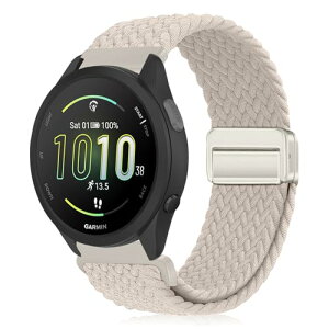 Garmin (�K�[�~��) Forerunner 570 42mm / 165 / 245 / 645 / Approach S50 / S44 / Vivoactive 6 / Vivoactive 5 / Venu Sq 2 / Venu 2 Plus 20mm �x���g �����o���h �i�C���� ���C�o�b�N�� �}�O�l�b�g���o�b�N�� �ւ��x���g �X�|�[