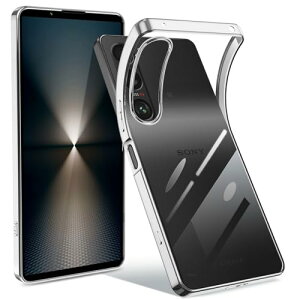 Xperia 1 VI �P�[�X �N���A SO-51E SOG13 XQ-EC44 �G�X�N�y���A1vi �J�o�[ TPU ���^ �y�� �X�}�z�P�[�X �ϏՌ� �A�E�g�h�A ���b�L���H �\�t�g�P�[�X �l�C ���� (�V���o�[)