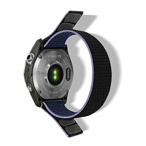 Garmin Quatix 8 47mm / Forerunner 970 / Descent G2 / Garmin Tactix 8 47mm / Fenix 8 / Fenix E / Fenix 7 Pro Solar 22mm �x���g �i�C���� �����o���h �y�� �K�[�~�� �x���g Fenix 7 Pro / 7 / 6�p (�u���[)