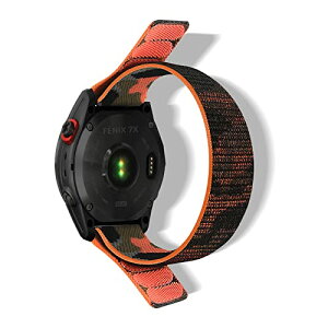 Garmin Quatix 8 51mm / Tactix 8 51 mm / Fenix 8 51 mm / Fenix 7X Pro Solar / Instinct 2X / Fenix 7X / 6X GPS / 6X Pro 26mm �x���g �i�C���� �����x���g �y�� �K�[�~�� Fenix 5x Sapphire�p�o���h (�I�����W)