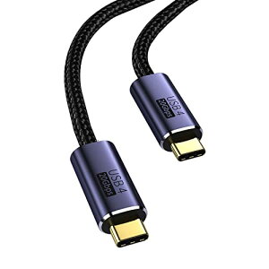 USB4 �P�[�u�� 1M USB Type-C �P�[�u�� Thunderbolt 3�Ή� 20Gbps�����]�� PD�Ή� 100W�}���[�d 8K / 60Hz�f���o�� �i�C�����҂�MacBook Pad Surface Switch Xperia Galaxy Pixel���^�C�vc�@��Ή�