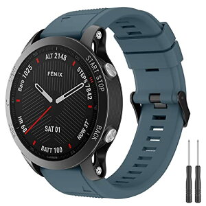 GARMIN �K�[�~�� Fenix 6 / Fenix 5 / Fenix 7 / Fenix 5 Plus / Fenix 6 Pro / Forerunner 955 945 935 / Approach S60 S62 / Instinct / Instinct 2 / Quatix 6 5 �o���h 22mm �N�C�b�N�t�B�b�g �V���R�[���� �����p�x���g �����H��t�� (