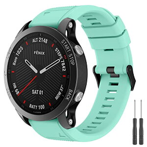GARMIN �K�[�~�� Fenix 6 / Fenix 5 / Fenix 7 / Fenix 5 Plus / Fenix 6 Pro / Forerunner 955 945 935 / Approach S60 S62 / Instinct / Instinct 2 / Quatix 6 5 �o���h 22mm �N�C�b�N�t�B�b�g �V���R�[���� �����p�x���g �����H��t�� (