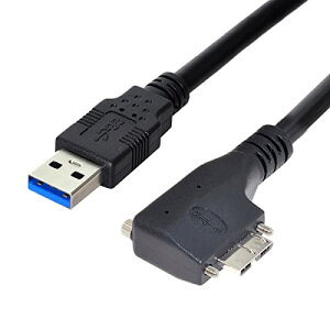 USB�P�[�u�� Micro USB3.0 �f���A���l�W USB3.0�f�[�^�Ƀ��b�N 5Gbps �d���P�[�u�� 90�x���p�x�^�C�v VR�Y�Ɨp�J�����R���s���[�^ (5.0m) �p
