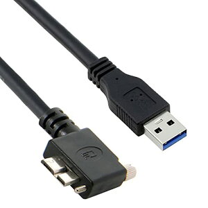 USB�P�[�u�� Micro USB3.0 �V���O���X�N�����[���b�N USB3.0�f�[�^ 5Gbps �d���P�[�u�� 90�x ���p�x�^�C�v VR�Y�Ɨp�J�����R���s���[�^�[�p (3.0m)