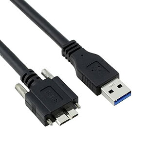 USB�P�[�u�� Micro USB3.0 �V���O���X�N�����[���b�N USB3.0�f�[�^ 5Gbps �d���P�[�u�� VR�Y�Ɨp�J�����R���s���[�^�p (5.0m)