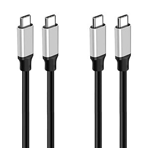 USB Type-C to Type-C �P�[�u�� 1.5m 4K 60HZ�r�f�I�`�� 3.1 Gen1 PD�Ή� 60W / 3A �}���[�d ���ϋv�i 5Gbps Macbook Pro Galaxy S9 S9 Plus Xperia XZ 2�{�Z�b�g