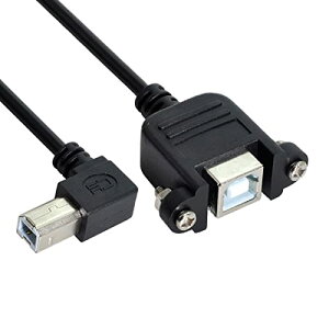 USB Type-B �I�X-���X �����P�[�u�� 50cm ���p�x 90�x �l�W�p�l���}�E���g �v�����^�[�X�L���i�[�f�B�X�N�p