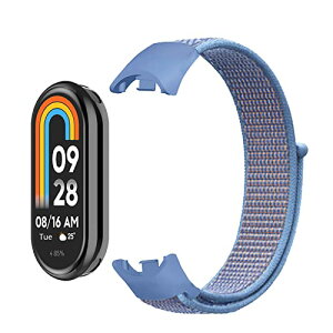 Xiaomi Smart Band 10 / Xiaomi Smart Band 9 / Mi 8 �o���h �����x���g Mi �X�}�[�g�o���h 10 / Mi 9 / Mi 8 �i�C���� �X�|�[�c ���[�v�x���g �E���֗� �y�� �_�炩�� �����Y�����f�B�[�X (�u���[)