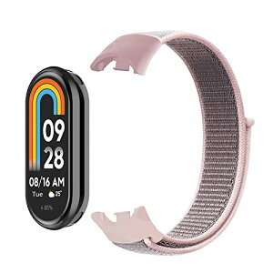 Xiaomi Smart Band 10 / Xiaomi Smart Band 9 / Mi 8 �o���h �����x���g Mi �X�}�[�g�o���h 10 / Mi 9 / Mi 8 �i�C���� �X�|�[�c ���[�v�x���g �E���֗� �y�� �_�炩�� �����Y�����f�B�[�X (�s���N)