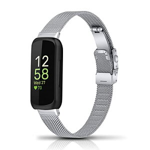 Fitbit Inspire 3 �o���h �����x���g �X�e�����X�� �ւ��x���g �������߉\�j�����p Fitbit Inspire 3 �����o���h (�V���o�[)