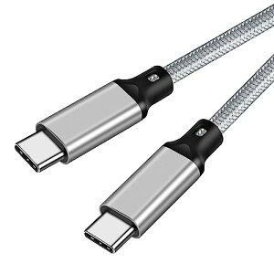 USB-C & USB-C �P�[�u�� 2m 100W PD�Ή� / USB 3.2 Gen 2x2-20Gbps�f�[�^�]�� PD3.0 / QC3.0�������[�d 4K / 60Hz �f���o�͒����ϋv�i�C�����҂� �^�C�vC USB Type C �P�[�u�� �X�}�[�g�t�H�� / �^�u���b�g / �Q�[���@ 