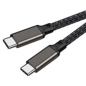USB-C & USB-C �P�[�u�� 0.3m 100W PD�Ή� / USB 3.2 Gen 2x2-20Gbps�f�[�^�]�� PD3.0 / QC3.0�������[�d 4K / 60Hz �f���o�͒����ϋv�i�C�����҂� �^�C�vC USB Type C �P�[�u�� �X�}�[�g�t�H�� / �^�u���b�g / �Q�[��