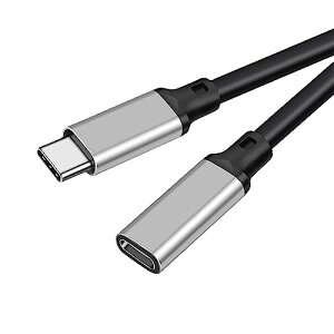 USB type C �����P�[�u��1m USB 3.2 Gen2 (20Gbps) �����f�[�^�ʐM / 8K@60Hz�f���o�� / 240W PD�}���[�d PVC�f�� USB C �^�C�vc �����R�[�h �X�}�[�g�t�H�� / �^�u���b�g / �Q�[���@ / �m�[�g�p�\�R���̃^�C�vc