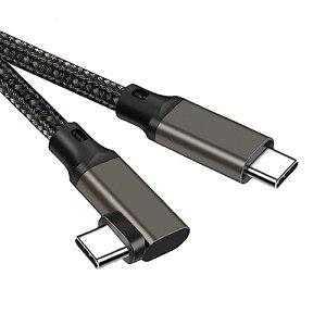 Type C to Type C �P�[�u�� L�� 1.5m 20Gbps�����f�[�^�]�� / 100W�}���[�dPD�Ή� / 4K@60Hz�f���o�� USB 3.2 Gen2x2 USB-C to USB-C �P�[�u�� USB 3.2 / 3.1�Ȃǉ��ʌ݊����� �X�}�[�g�t�H�� �^�u���b�g �m�[�g�p�\�R