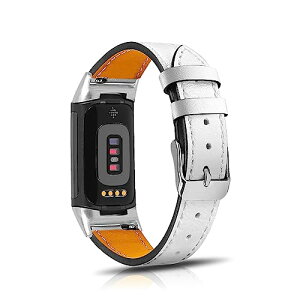 Fitbit Charge 6 / Fitbit Charge 5 �o���h ���烌�U�[ ���U�[�x���g �X�g���b�v �X�|�[�c�o���h Fitbit Charge 6 / Fitbit Charge 5 ���v�x���g (�z���C�g)