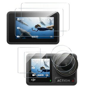 DJI OSMO Action 4 �t�B���� �K���X�t�B���� �ی�t�B���� �����K���X �t���ی�t�B���� �d�x9H �ϏՌ� ��U�h�~ �����ߗ� �C�A�[�� �w��h�~ �����x�^�b�` �\��t���ȒP 2������