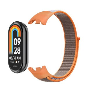Xiaomi Smart Band 10 / Xiaomi Smart Band 9 / Mi 8 �o���h �����x���g Mi �X�}�[�g�o���h 10 / Mi 9 / Mi 8 �i�C���� �X�|�[�c ���[�v�x���g �E���֗� �y�� �_�炩�� �����Y�����f�B�[�X (�I�����W�F)