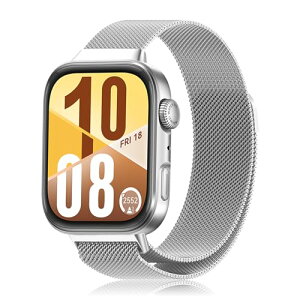 Huawei Watch Fit 4 / 4 Pro / Fit 3 �o���h �����x���g �X�e�����X�| ���C�t�� �X�|�[�c�o���h �j�����p �}�O�l�b�g�� ������� ���߉\ �x���g �X�g���b�v Huawei Watch Fit 4 / 4 Pro / Fit 3 (�V���o�[)