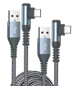 USB Type C �P�[�u�� L�� 3M �}���[�d �^�C�vc �P�[�u�� PD&QC3.0�Ή� �}���[�d type-c usb c iPhone 15 Plus Pro Max Samsung Galaxy S23 / S22 / S21 / S20 Flip z3 Note20 / 10 Google Pixel PS5 ���̑�Android USB-C�@��Ή�-�O���[ / 2