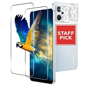 OPPO Reno9 A / Reno7 A �K���X�t�B���� 2�� + �����Y �ی�t�B���� 2�� �w��F�� OPPO Reno9 A / Reno7 A OPG04 �t�B���� �����K���X �d�x9H OPPO Reno9 A �ی�t�B���� �ϏՌ� ��U�h�~ �S�ʕی� ����0.26 �����x