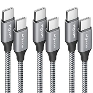 USB C �P�[�u�� 1m / 1m / 2m �^�C�vc �P�[�u�� pd60W�}���[�d ���ϋv�i�C���� XiaomiPOCO F7 Pixel 8a / 9a Galaxy S25 S24 S24 FE S23 Macbook Pro iPad Pro�Ȃ�USB-C�@��Ή� 3�{�Z�b�g