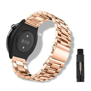 Amazfit Active 2 Square / Active 2 / Active / GTR Mini �o���h 20mm �r�W�l�X �X�e�����X�� �A�}�Y�t�B�b�g �A�N�e�B�u2 �x���g �T�C�Y���߉\ �����H��t�� Garmin Forerunner 570 42mm / Vivoactive 6 / 5 �ւ��x���g 