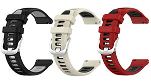 GARMIN (�K�[�~��) Venu 3 / Forerunner 265 / 255 �o���h �x���g 3�_�Z�b�g �����o���h �V���R�� �݊��i Venu 2 / Foreathlete 745 / vivoactive 4 �ւ��o���h �����x���g 22mm �A�N�Z�T���[ (Type-A)