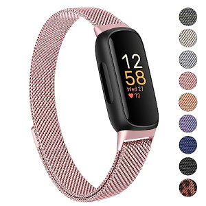 Fitbit Inspire3 �o���h �����o���h �����x���g �X�e�����X �����x���g �������� �j�����p �}�O�l�b�g ���ߋ� ���b�V�� �ʋC (���[�Y�s���N)