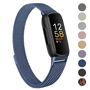 Fitbit Inspire3 �o���h �����o���h �����x���g �X�e�����X �����x���g �������� �j�����p �}�O�l�b�g ���ߋ� ���b�V�� �ʋC (�l�C�r�[)
