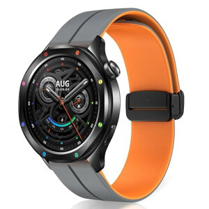 Xiaomi Watch S4 / S4 Sport / S3 / 2 / S1 / S1 Active / Mi Watch �o���h 22mm �x���g �V���I�~�E�H�b�`S4 �V���R���� �e�͐� ���C�o�b�N���t�� xiaomi redmi watch 5 active / 5 lite �ւ��x���g �O���[ / �I�����W